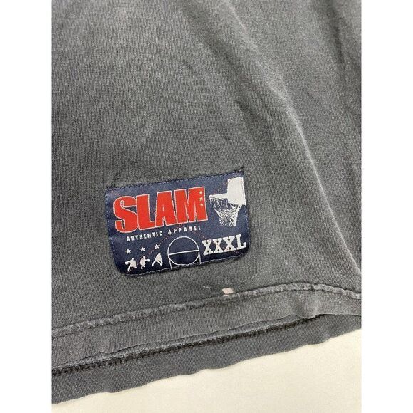 VINTAGE Slam Magazine Shaq O'neil & Dwyane Wade Graphic T-shirt Men 3XL Black - Picture 3 of 10